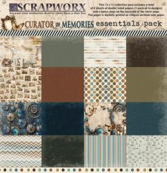 Scrapworx Collection - Curator of Memories - Pattern Paper - 2. Essentials Pack 12 x 12 - 1. Side A - Front Cover (Copy)